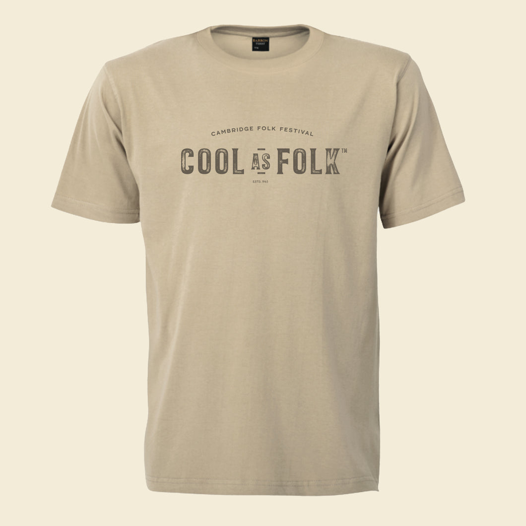 Cool as Folk t-shirt soft cream